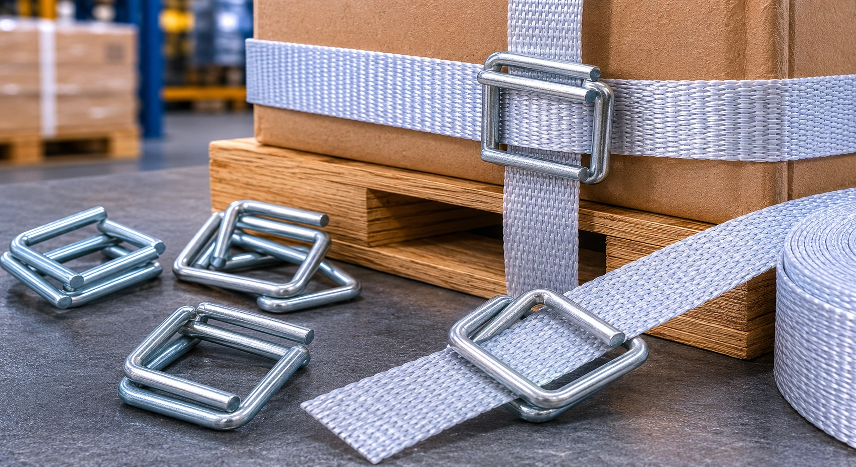 GI Wire Buckle Exporter France — Greenstrix Industrial Packaging